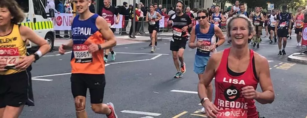 Proud mum Lisa Ferguson runs London Marathon for Freddie Farmer Foundation
